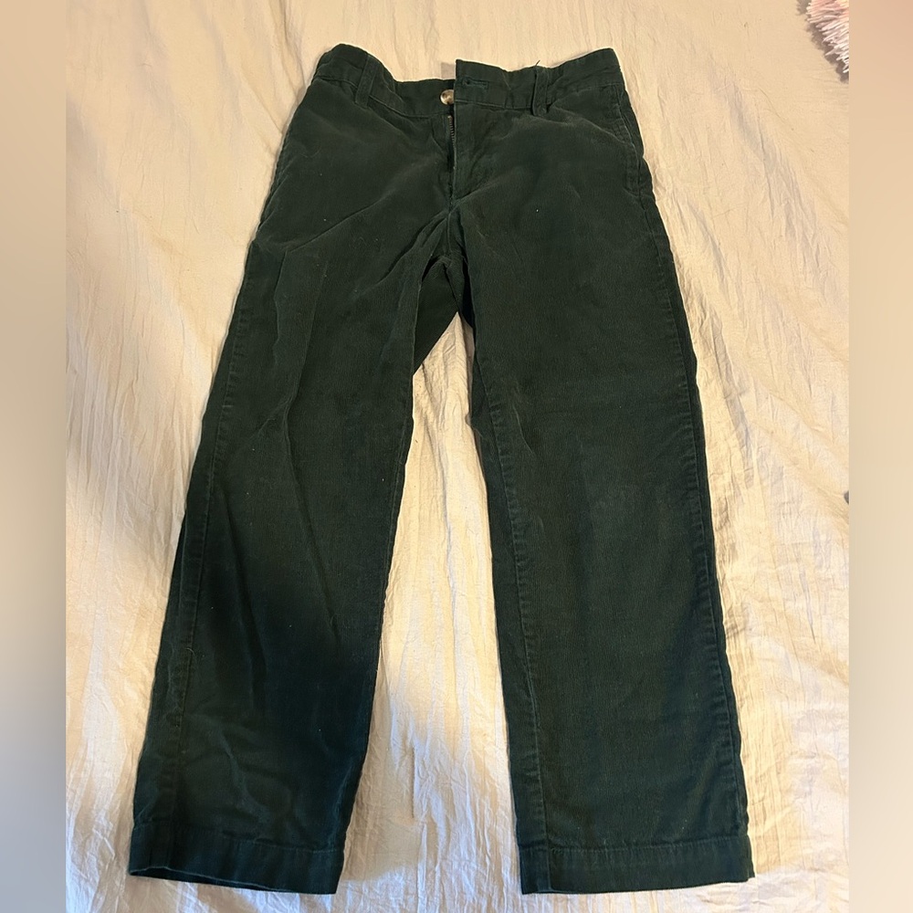 Boys Green Corduroy Pants